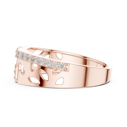 A Bold Multi-Cluster Diamond Statement Ring