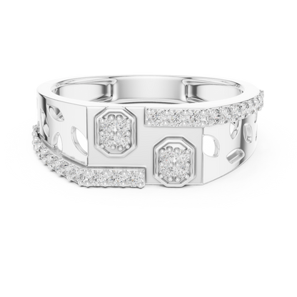 A Bold Multi-Cluster Diamond Statement Ring