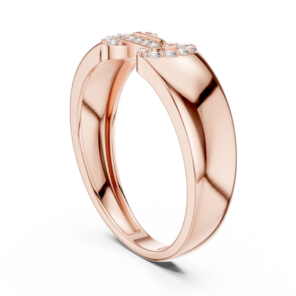 A Bold  Statement Band with a Brilliant  Buckle Motif