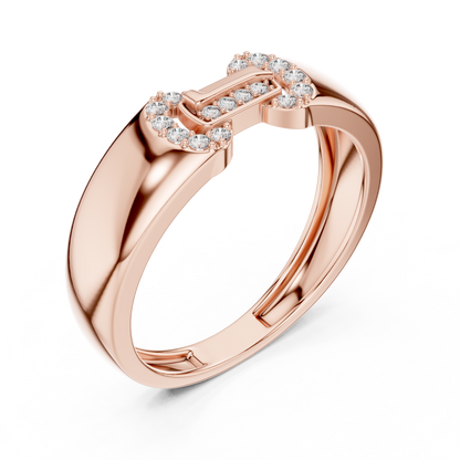 A Bold  Statement Band with a Brilliant  Buckle Motif