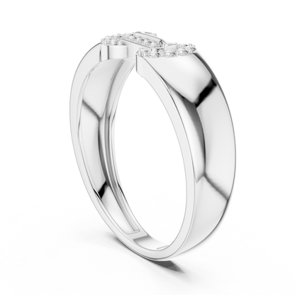 A Bold  Statement Band with a Brilliant  Buckle Motif