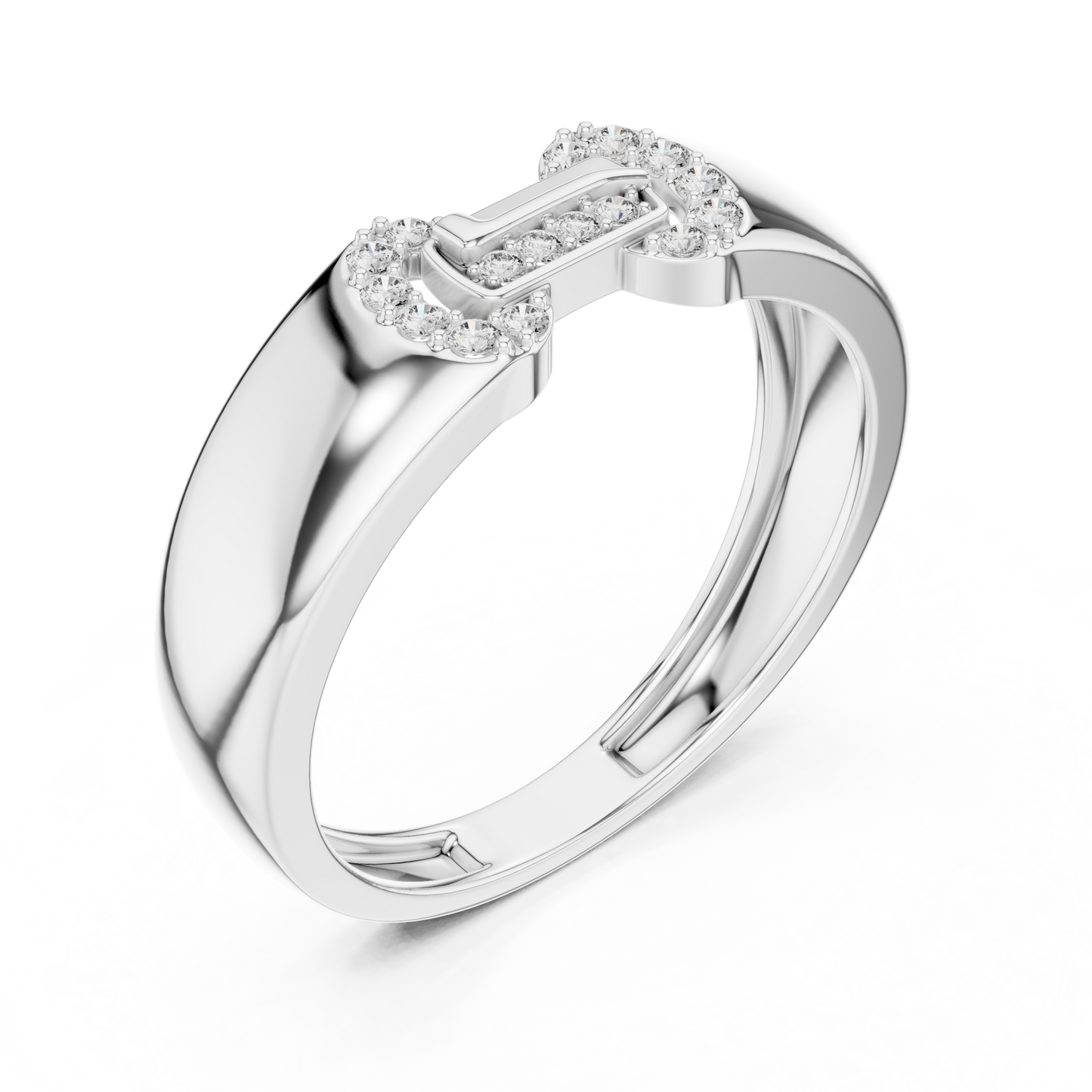 A Bold  Statement Band with a Brilliant  Buckle Motif
