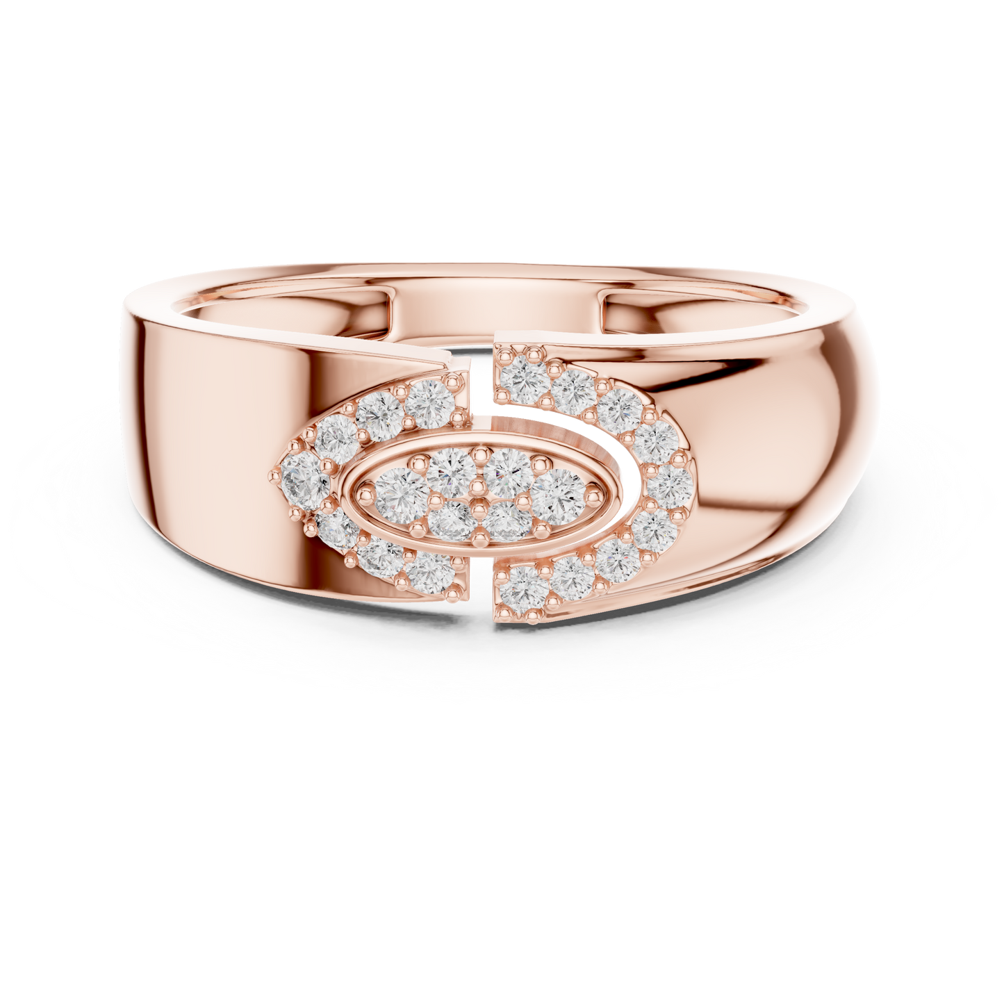 A Bold  Statement Band Featuring a Brilliant Link Motif