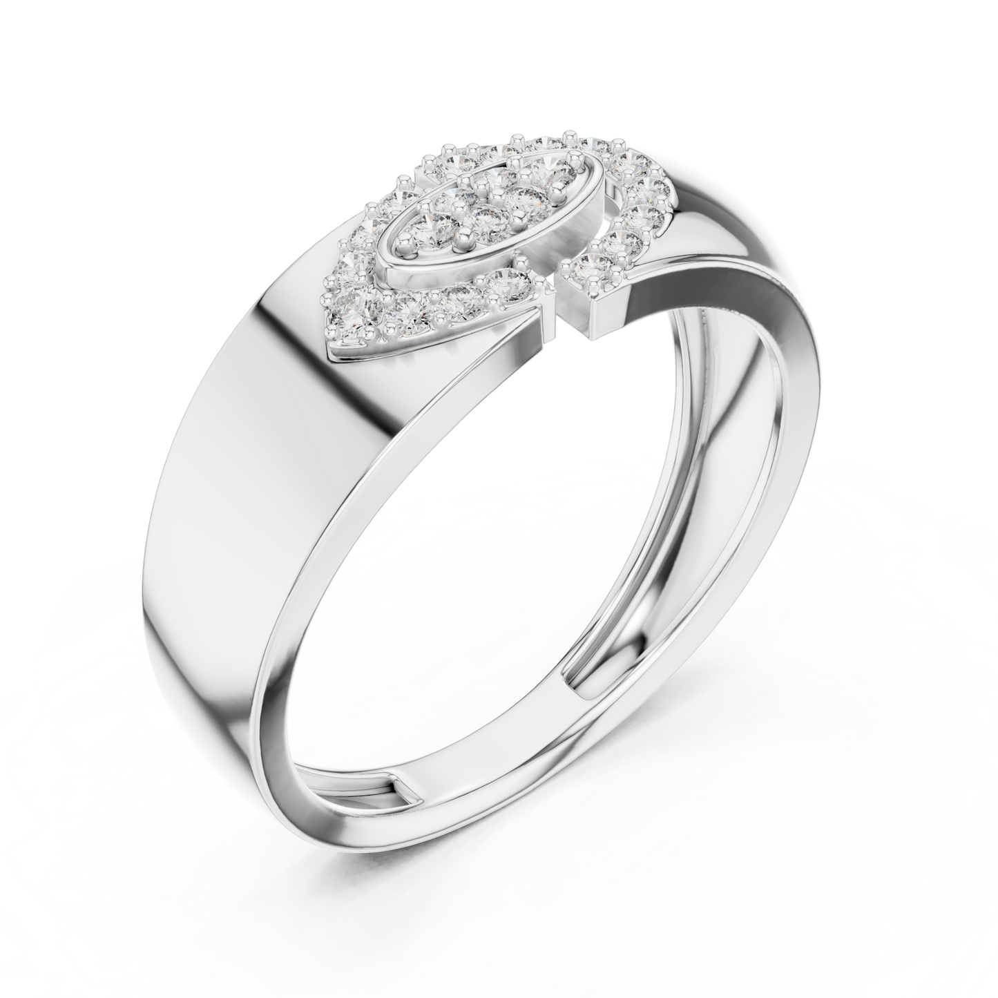 A Bold  Statement Band Featuring a Brilliant Link Motif