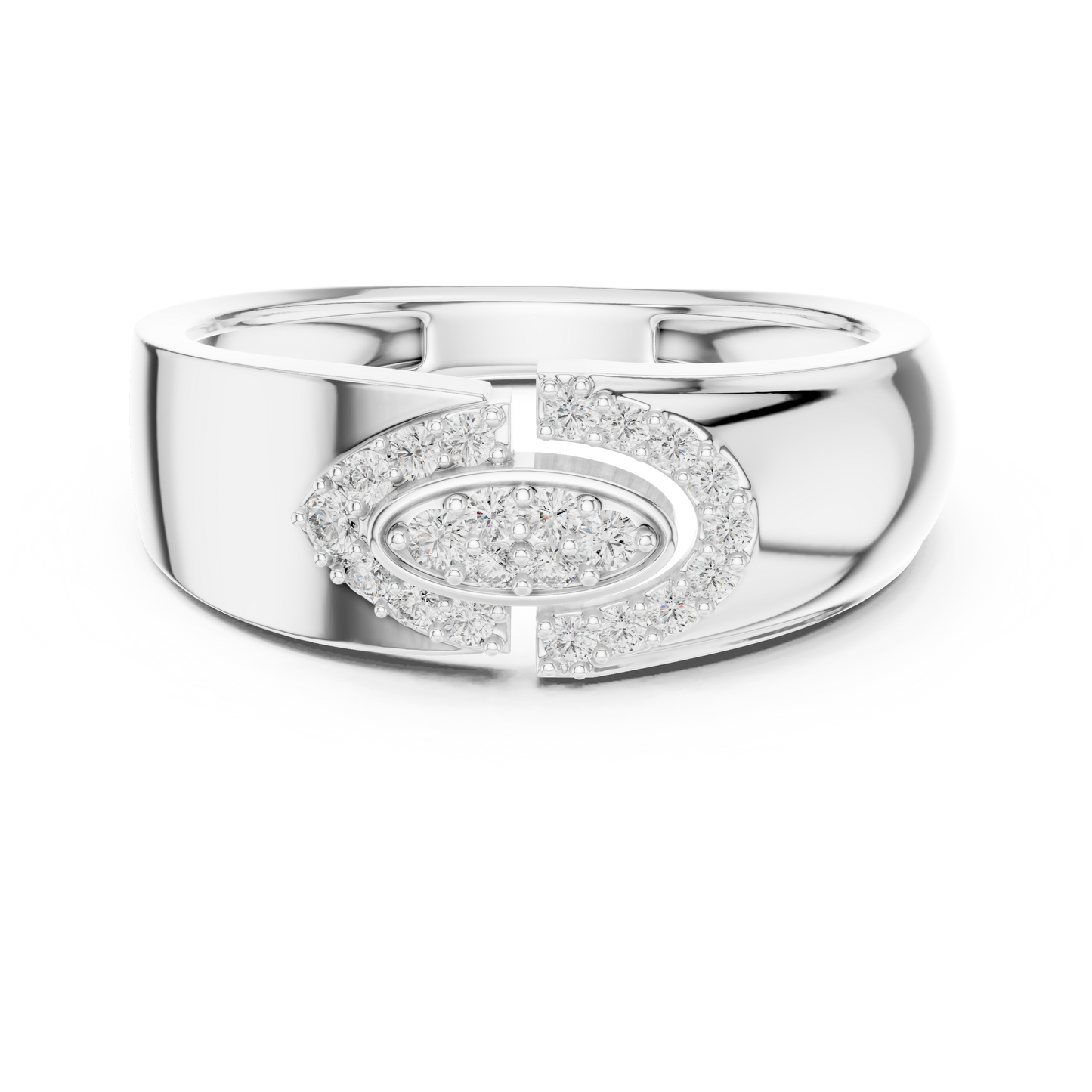 A Bold  Statement Band Featuring a Brilliant Link Motif