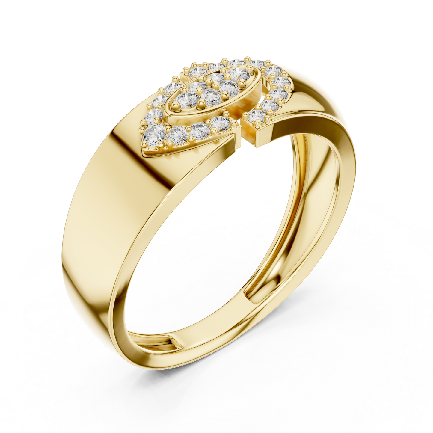 A Bold  Statement Band Featuring a Brilliant Link Motif