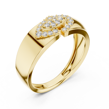A Bold  Statement Band Featuring a Brilliant Link Motif