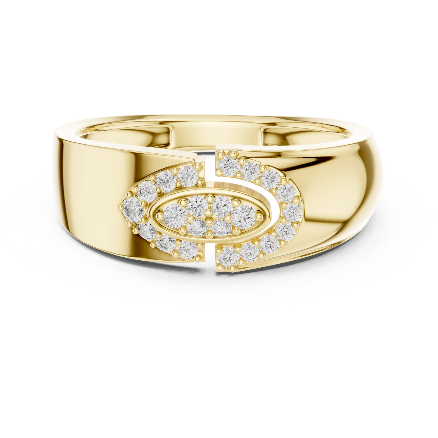 A Bold  Statement Band Featuring a Brilliant Link Motif