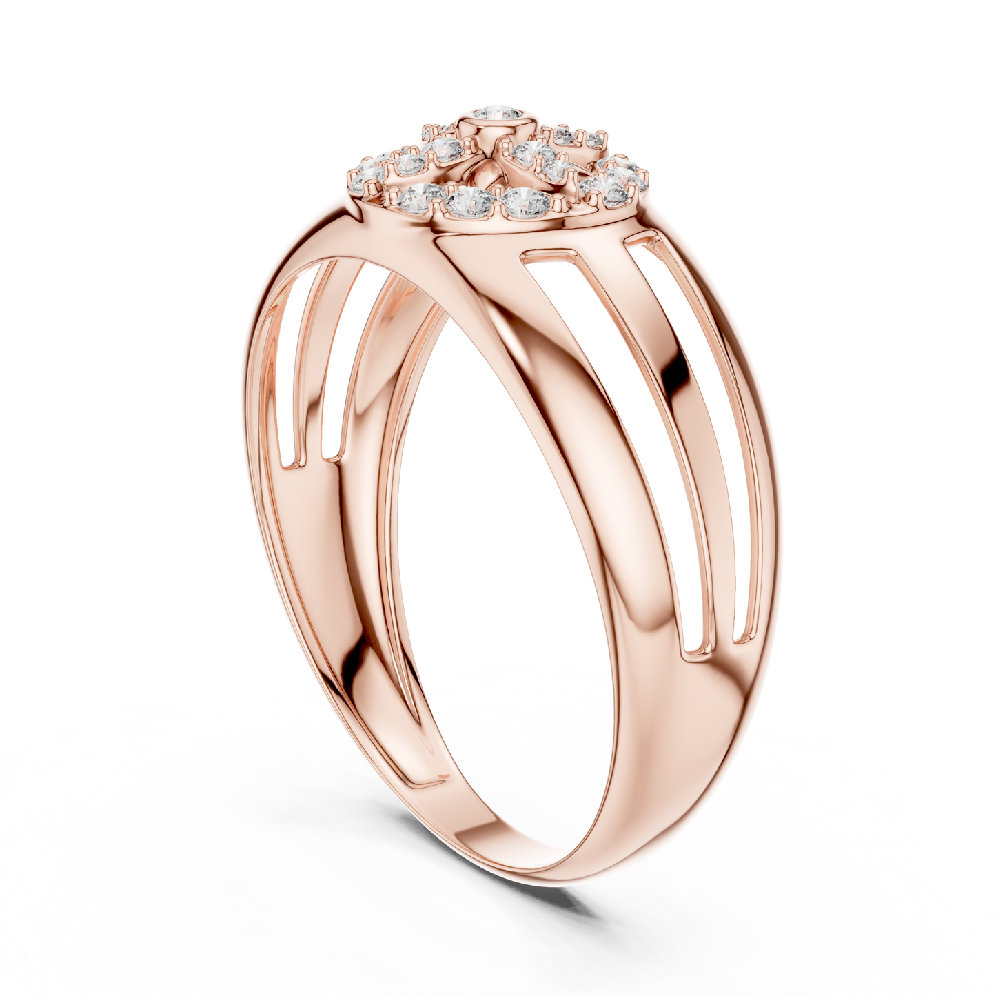 Brilliant Diamond Compass Band