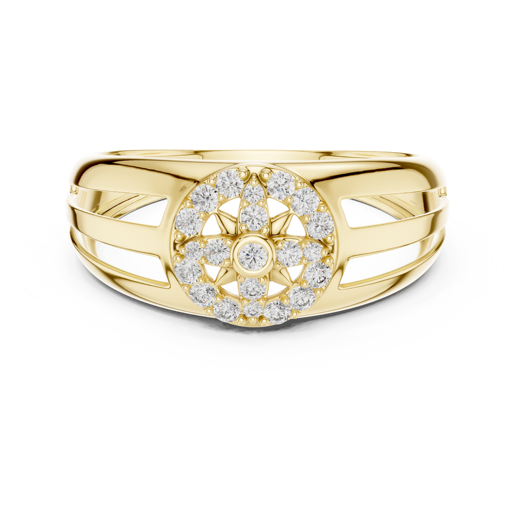 Brilliant Diamond Compass Band