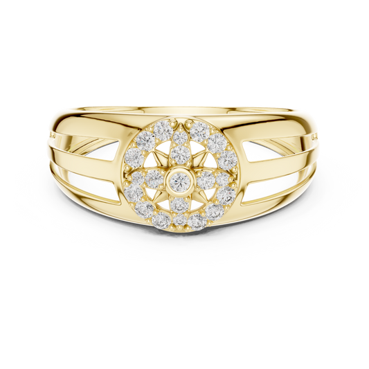 Brilliant Diamond Compass Band