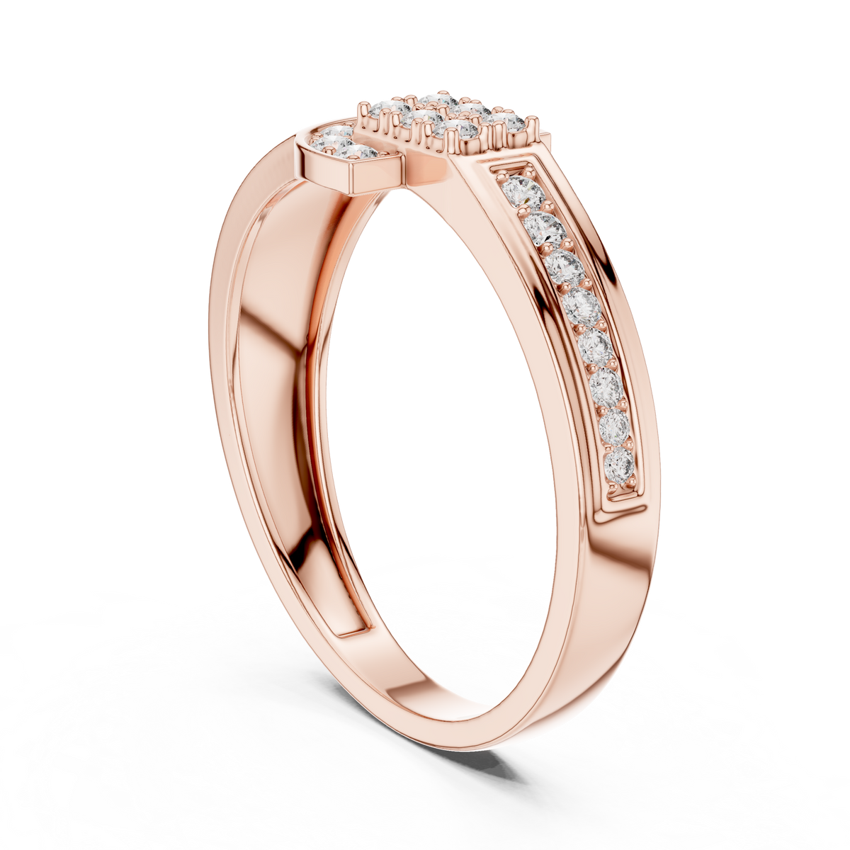 Regal Spark Diamond Gold Ring