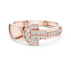 Regal Spark Diamond Gold Ring