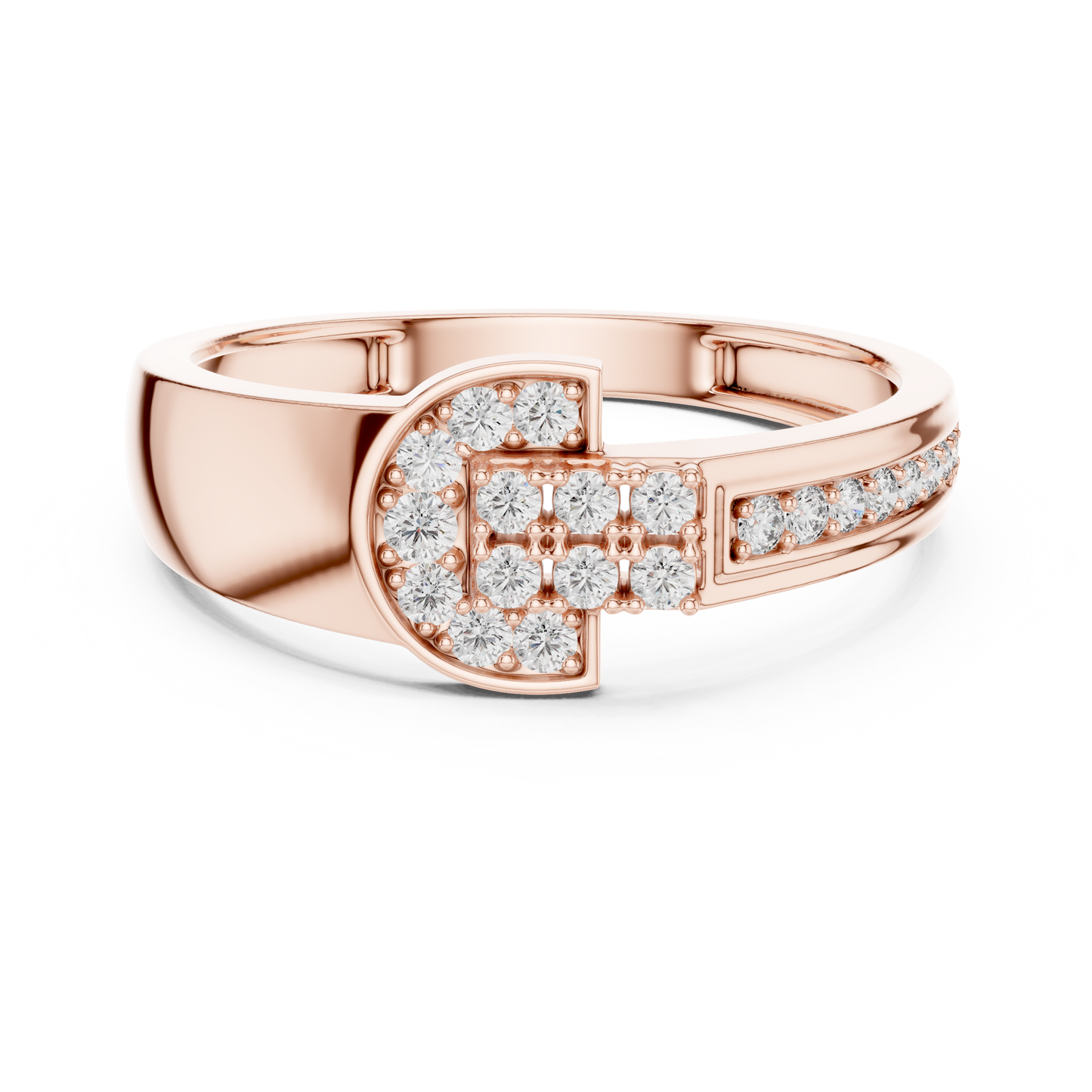 Regal Spark Diamond Gold Ring