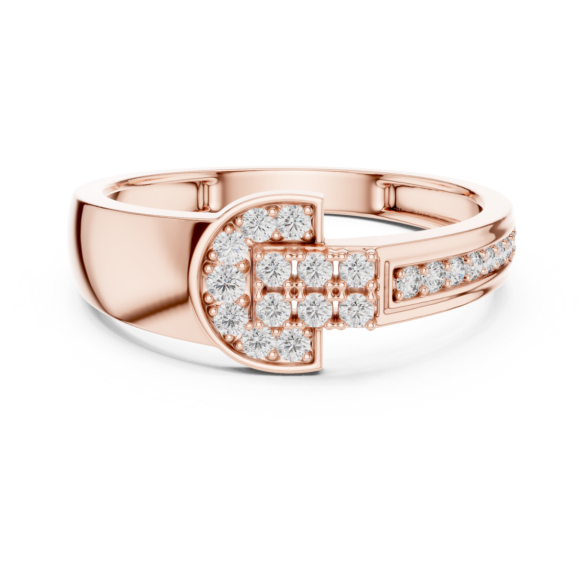 Regal Spark Diamond Gold Ring