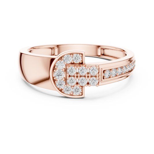 Regal Spark Diamond Gold Ring