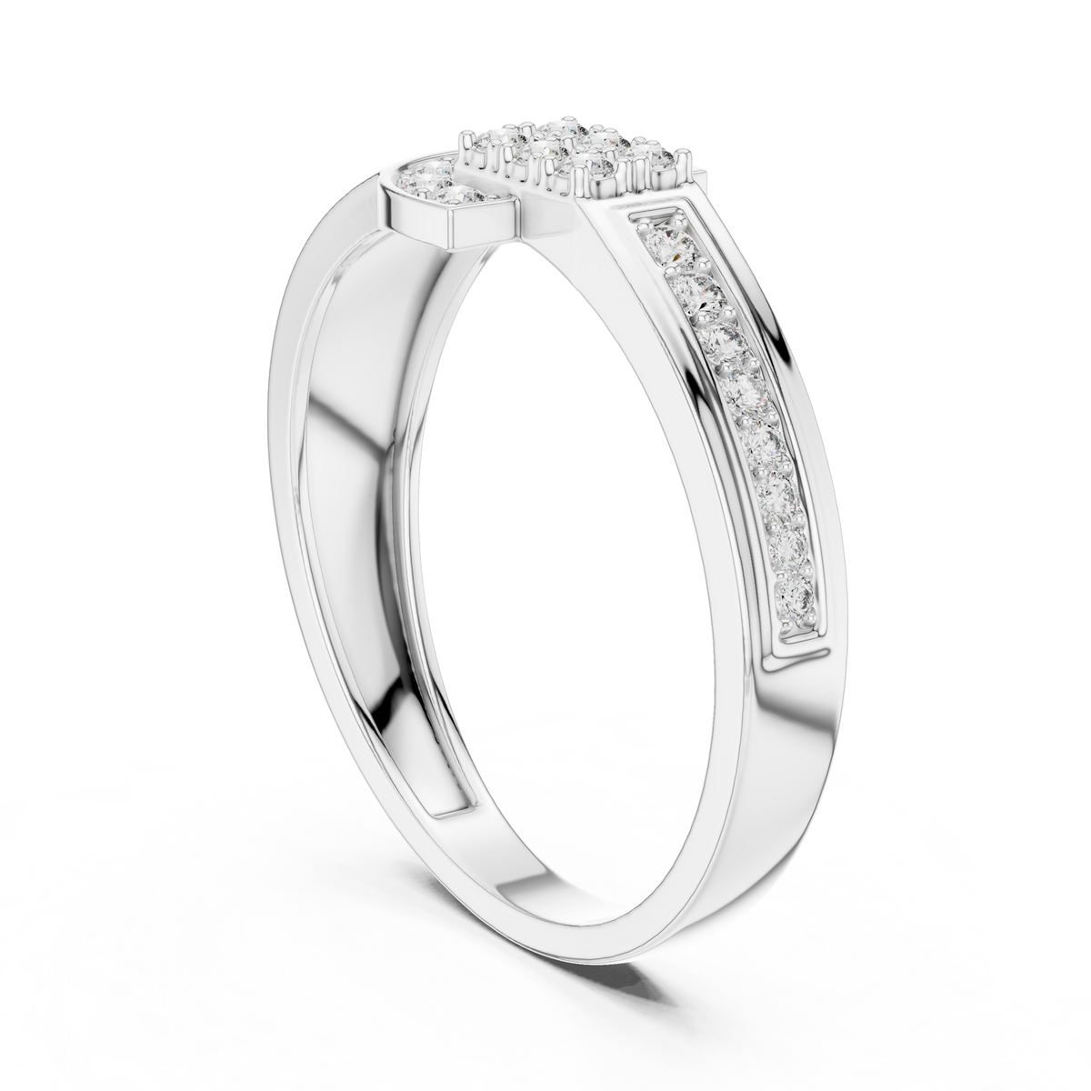 Regal Spark Diamond Gold Ring