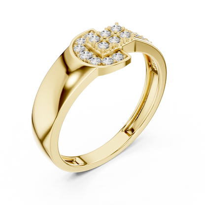 Regal Spark Diamond Gold Ring
