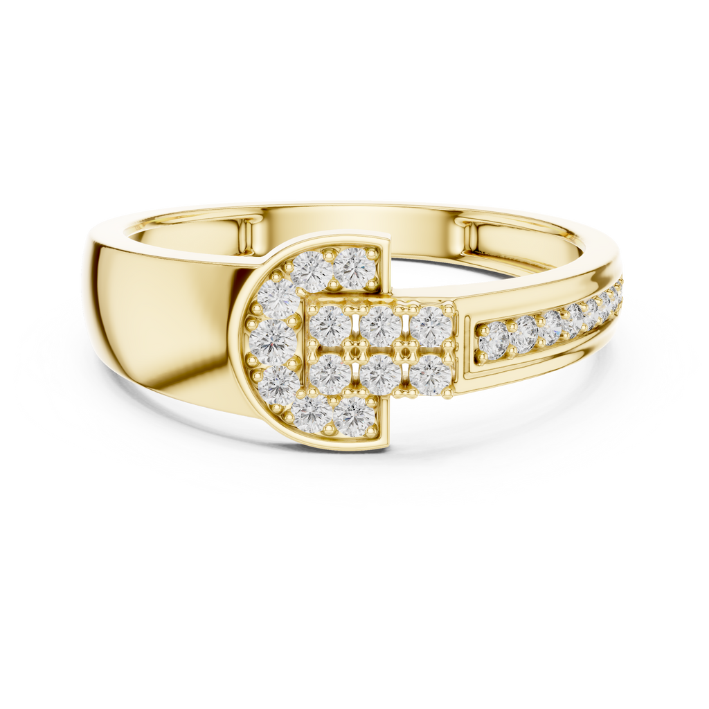 Regal Spark Diamond Gold Ring