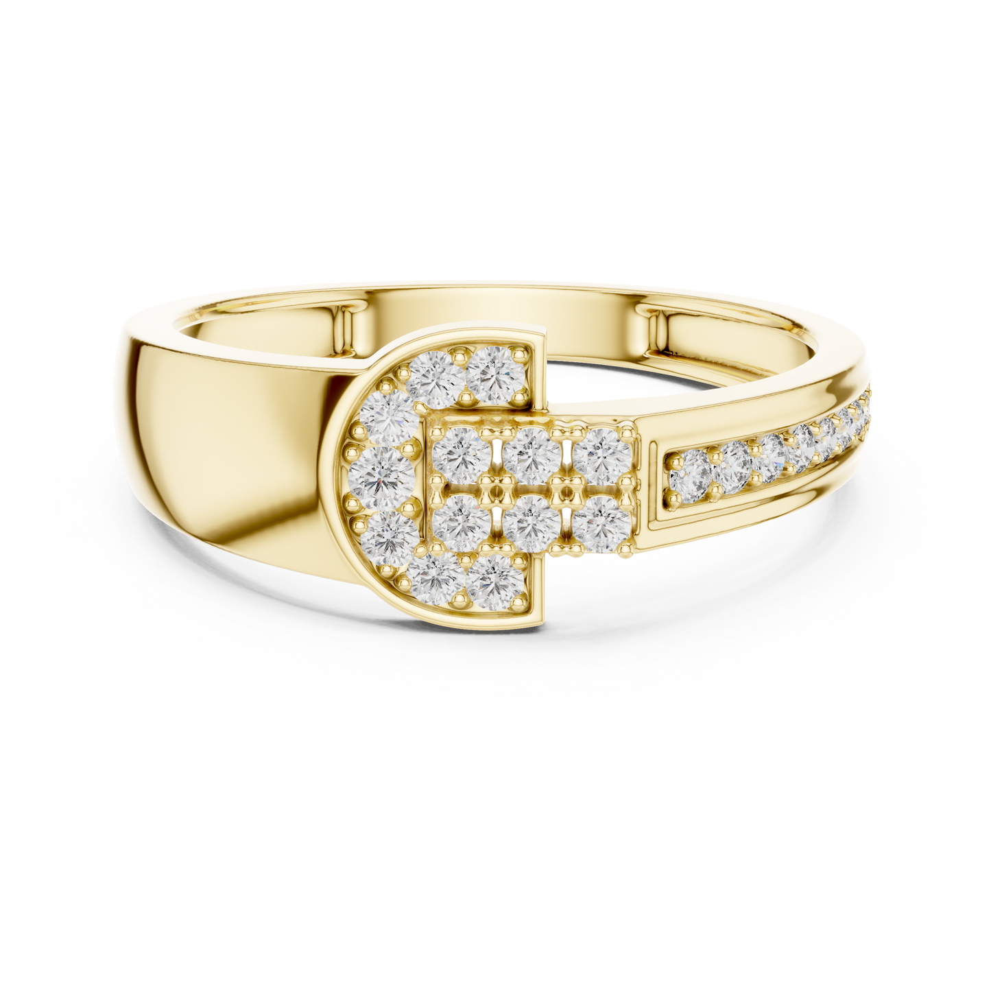 Regal Spark Diamond Gold Ring