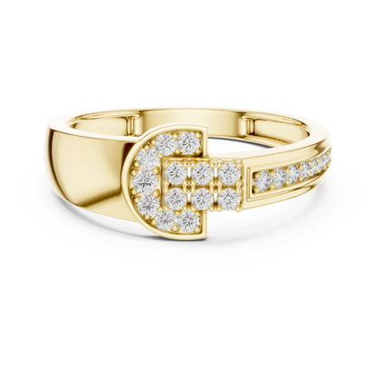 Regal Spark Diamond Gold Ring