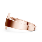 Geometric Diamond Cluster Gold Ring for Women