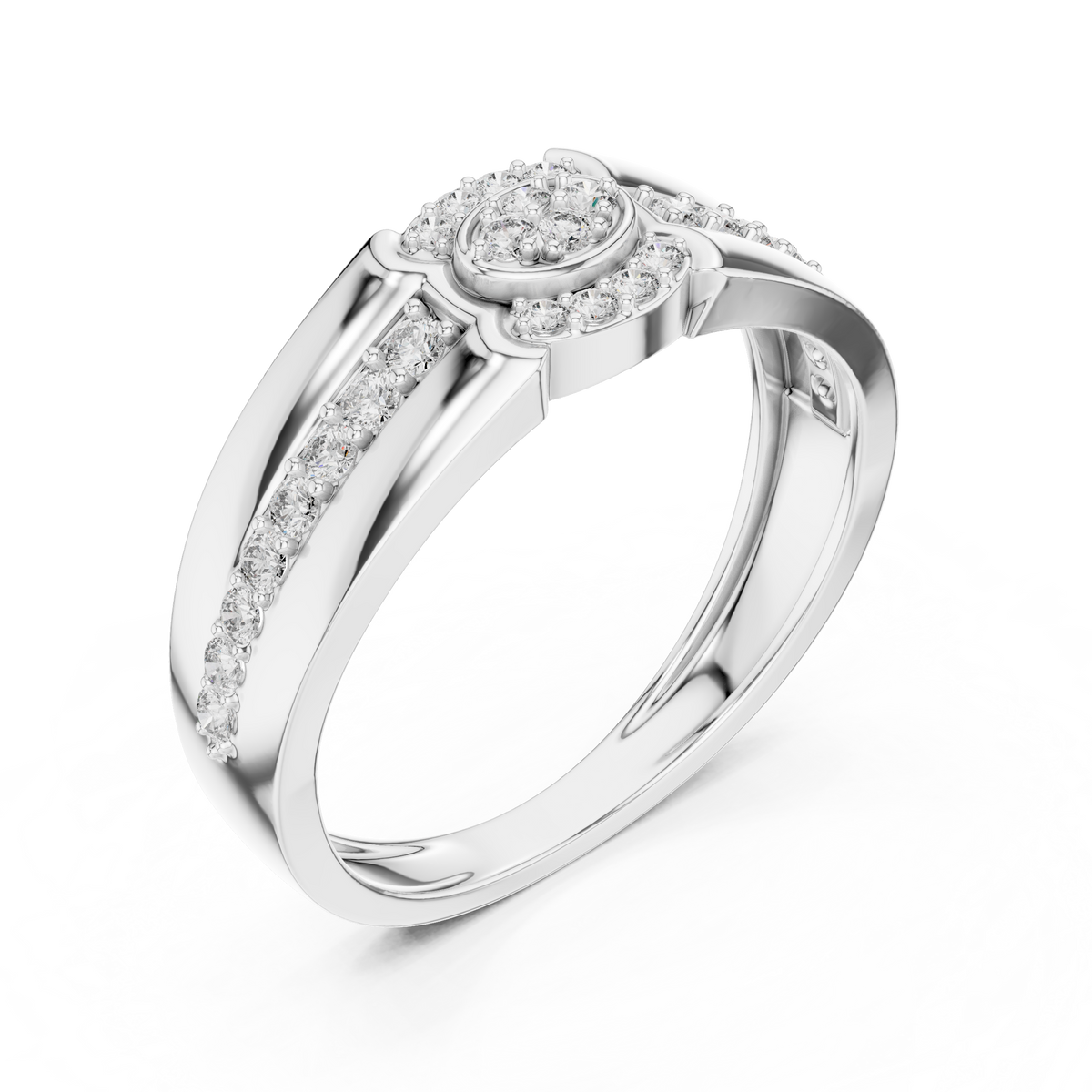 Royal Halo Diamond Ring