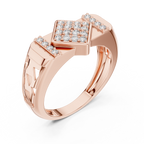 Luxe Geometric Diamond Ring