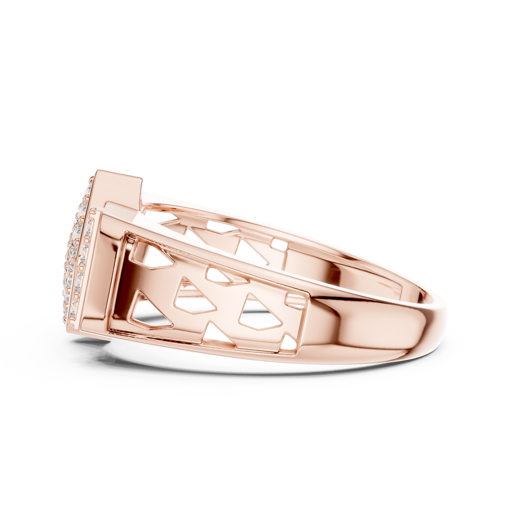 Luxe Geometric Diamond Ring