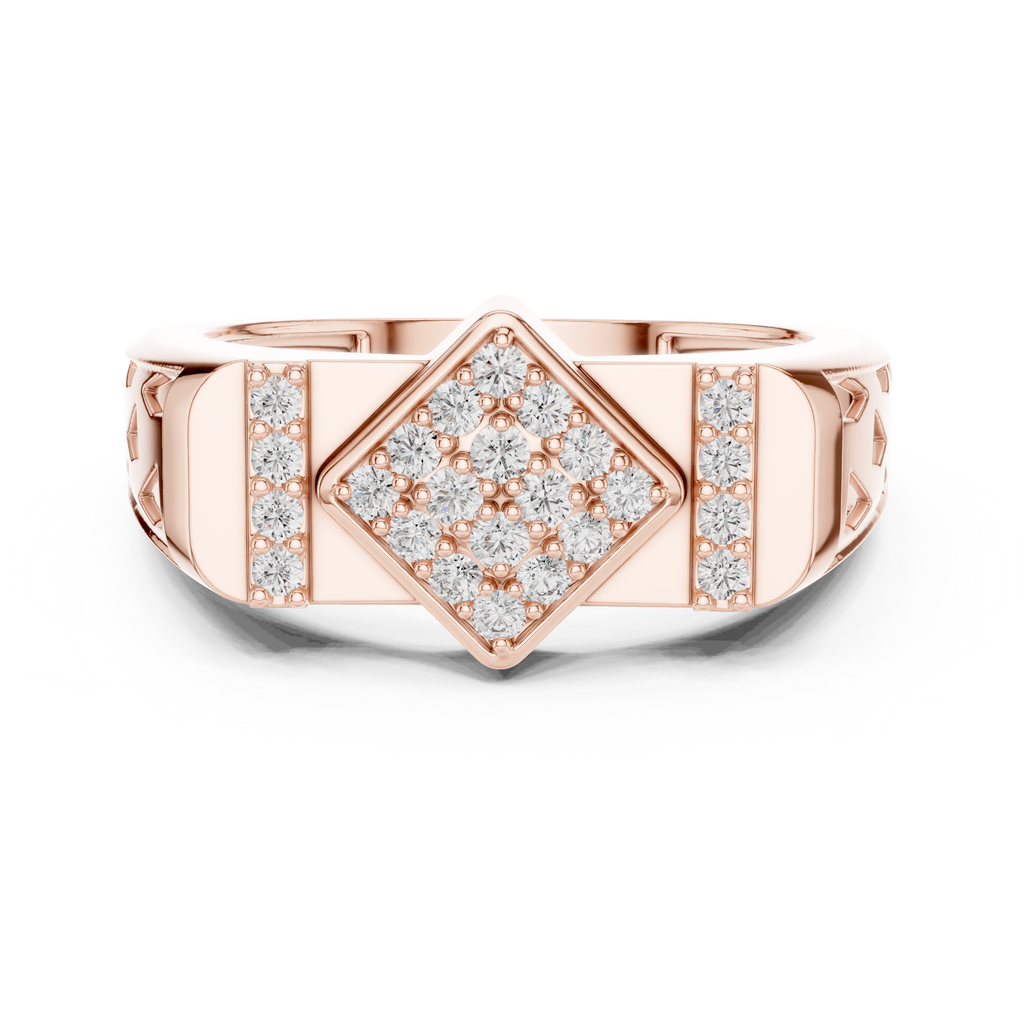 Luxe Geometric Diamond Ring