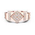 Luxe Geometric Diamond Ring