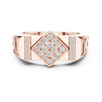 Luxe Geometric Diamond Ring