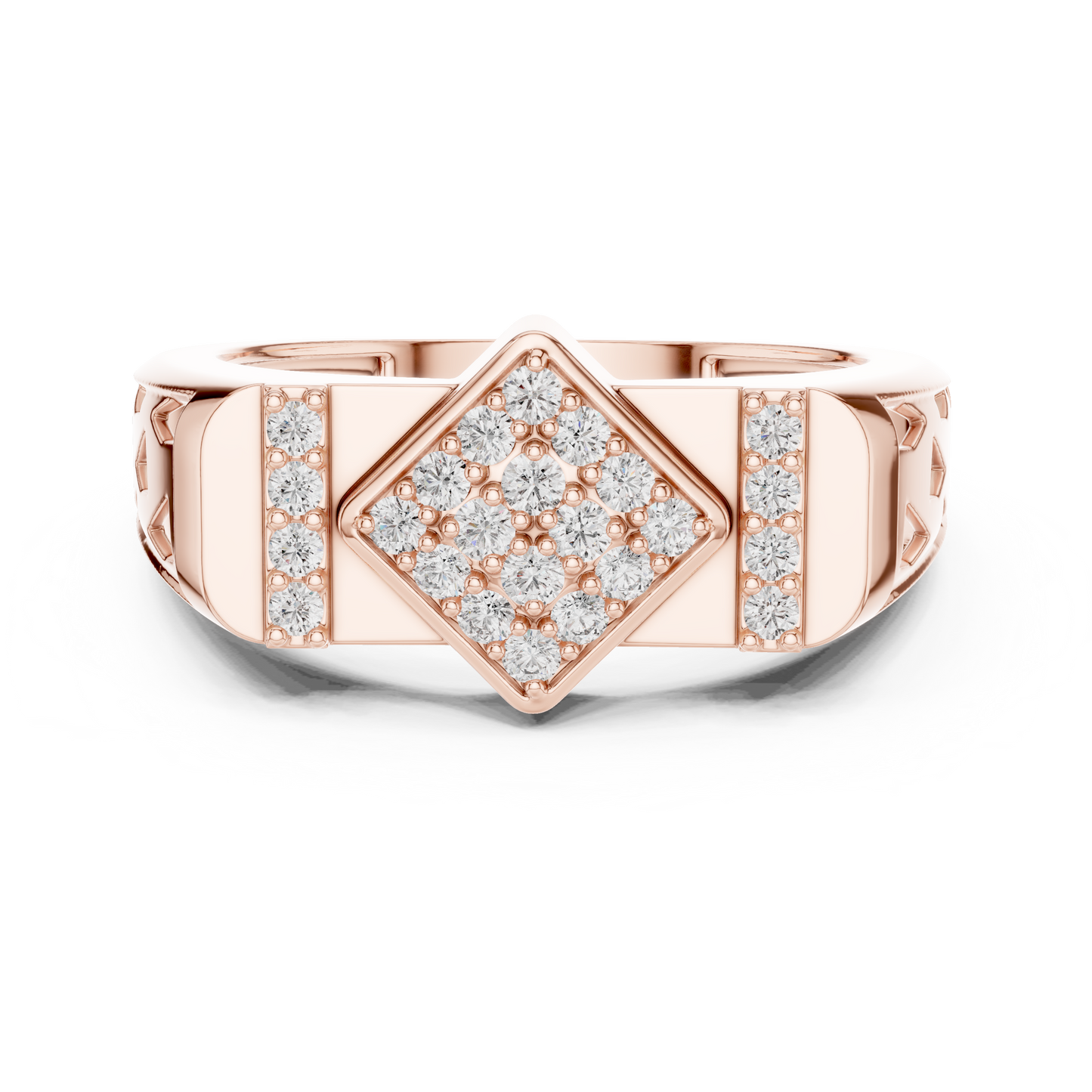 Luxe Geometric Diamond Ring