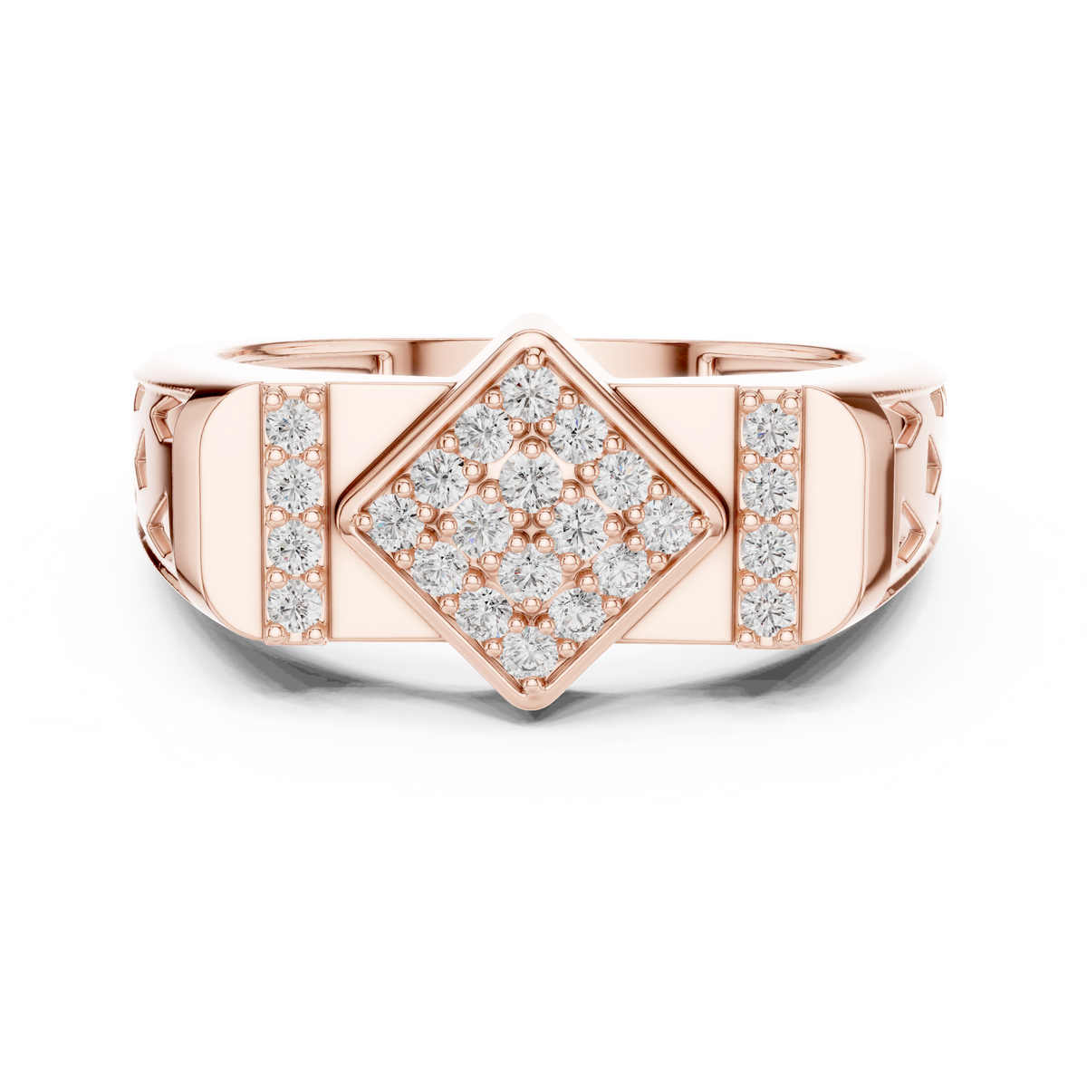 Luxe Geometric Diamond Ring