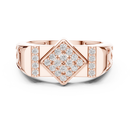 Luxe Geometric Diamond Ring