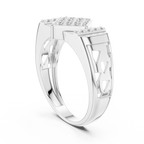 Luxe Geometric Diamond Ring