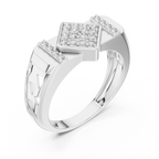 Luxe Geometric Diamond Ring