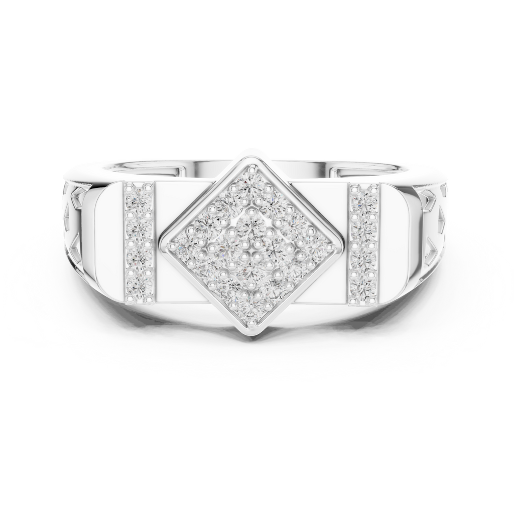 Luxe Geometric Diamond Ring