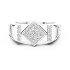 Luxe Geometric Diamond Ring