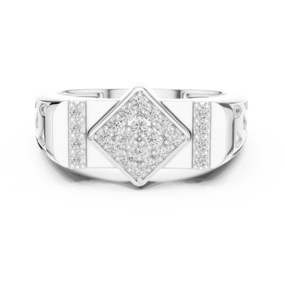 Luxe Geometric Diamond Ring