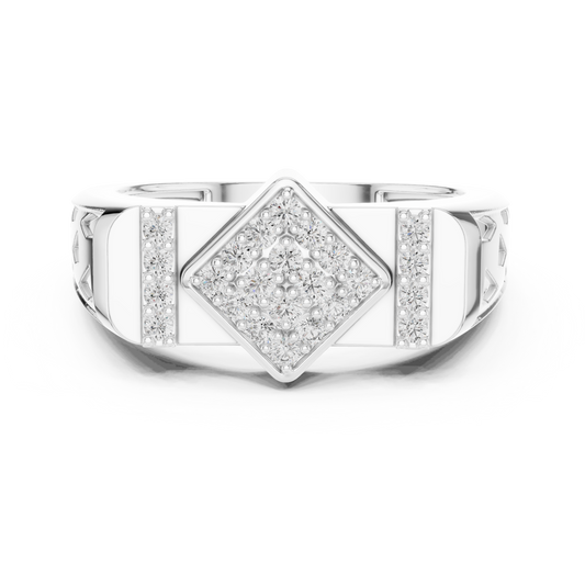 Luxe Geometric Diamond Ring