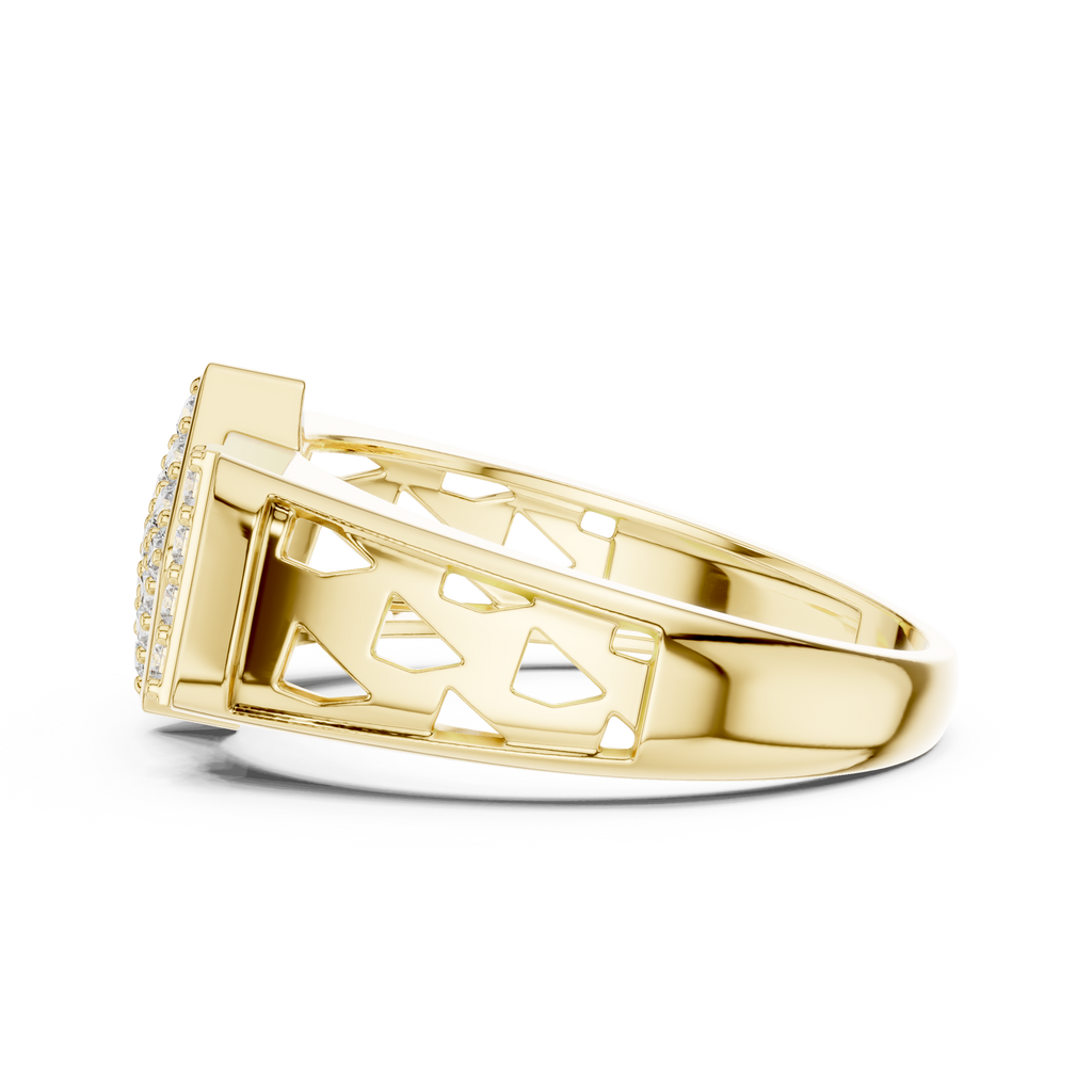 Luxe Geometric Diamond Ring