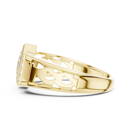 Luxe Geometric Diamond Ring