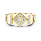 Luxe Geometric Diamond Ring