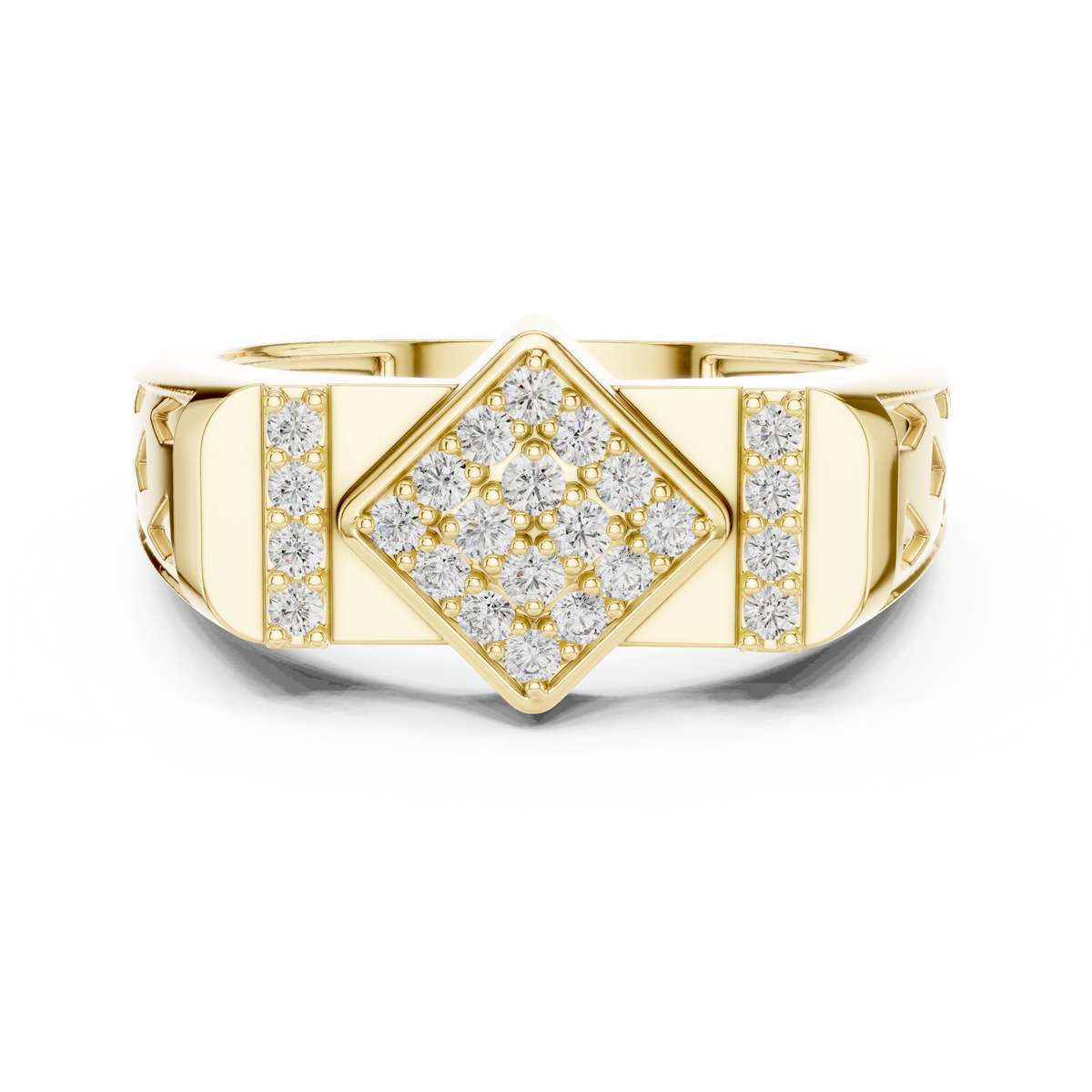 Luxe Geometric Diamond Ring