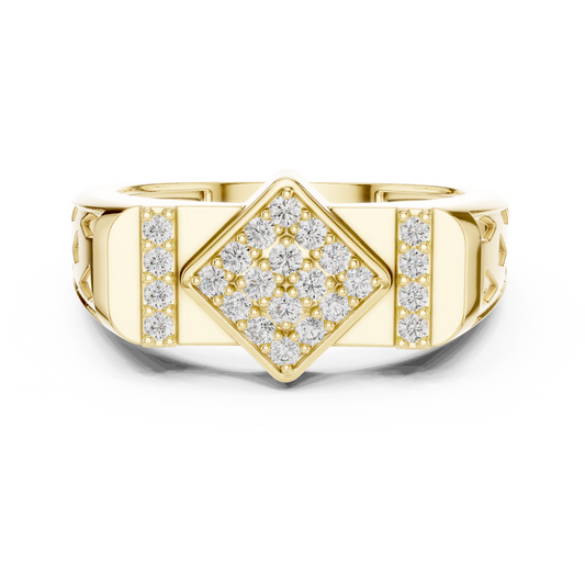 Luxe Geometric Diamond Ring