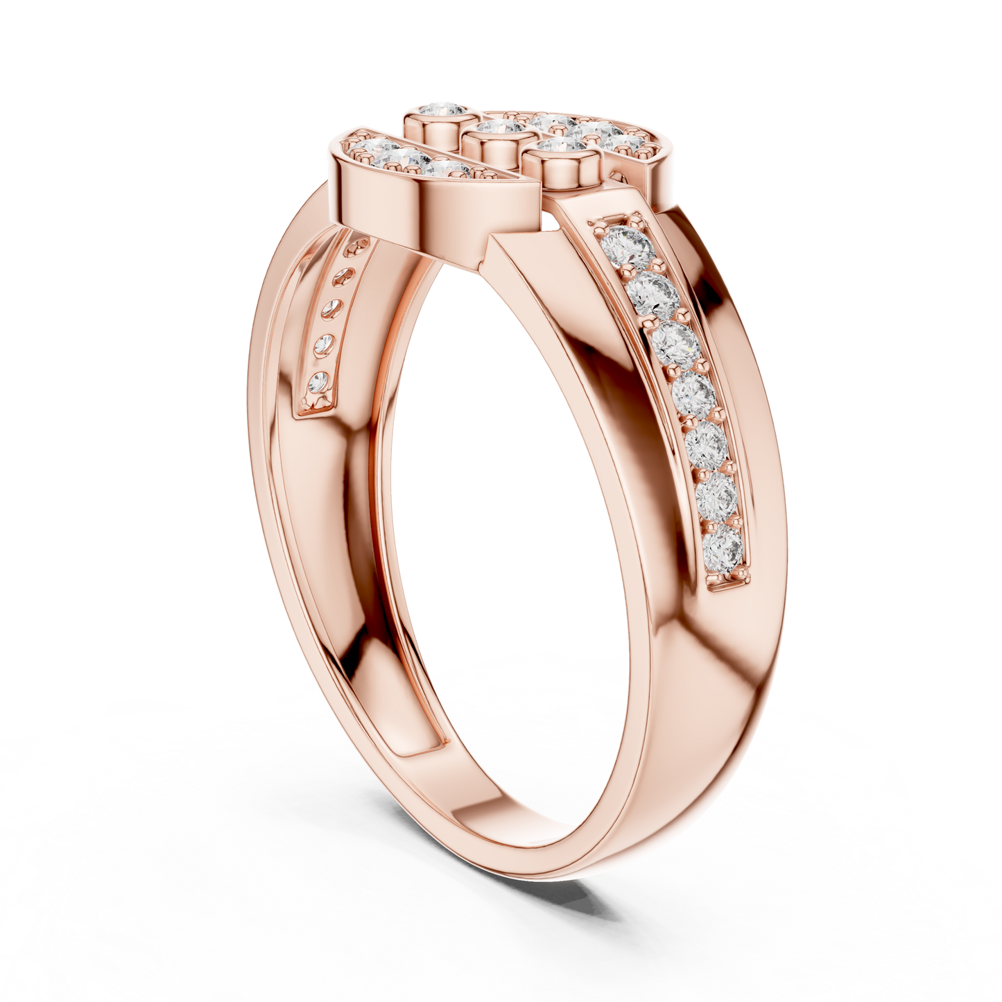 Signature Curve Diamond Ring
