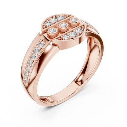Signature Curve Diamond Ring