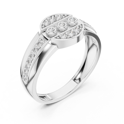 Signature Curve Diamond Ring