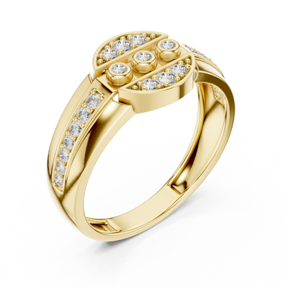Signature Curve Diamond Ring